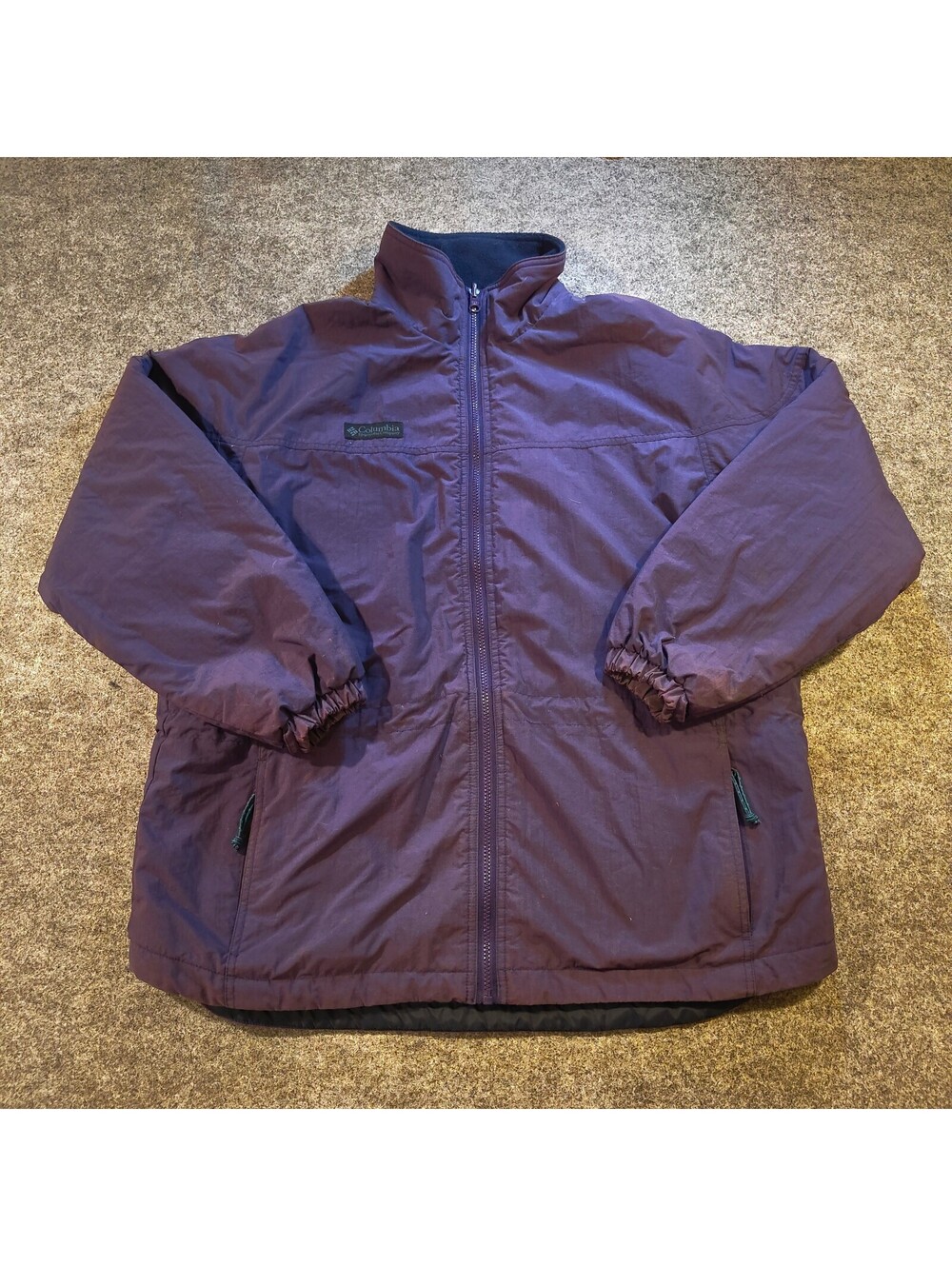 Vintage Columbia Sportswear Purple Fleece Lined Winter Jacket Women's XL